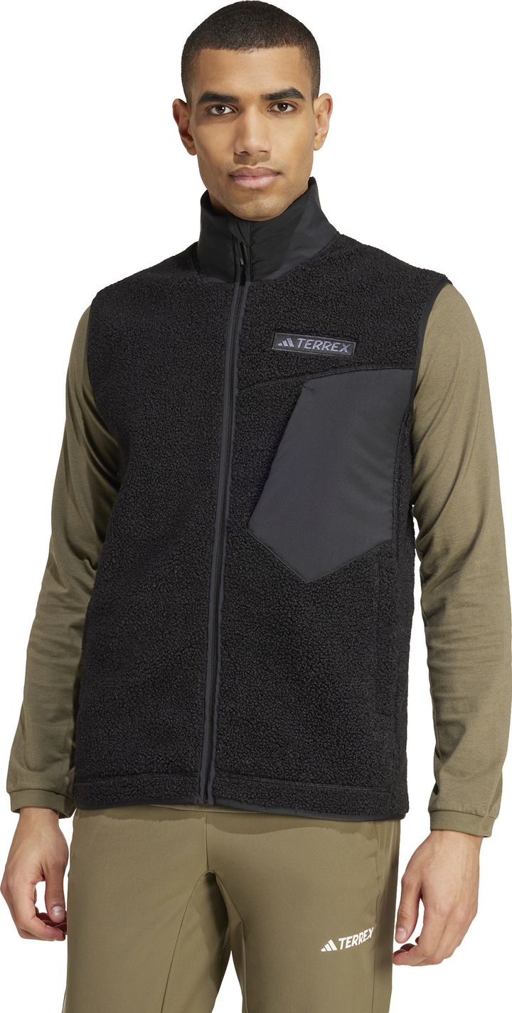 Adidas Men's Terrex Xploric High Pile Fleece Vest Black | Buy